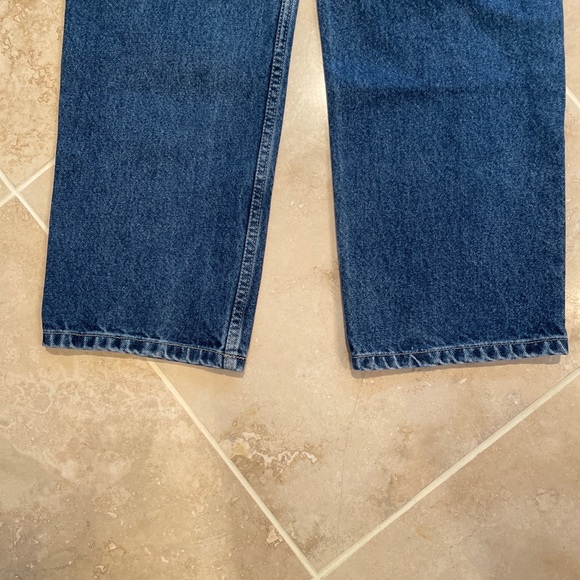 NEW LEGENDS denim blue jeans Boys 12 R  straight leg snap close EUC cotton - Picture 6 of 8